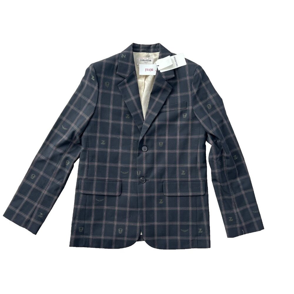 Zadig & Voltaire Défilé Blazer Jackrt Plaid Vanille Car ( 38/M )
